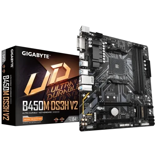 Gigabyte B450M DS3H V2 AMD AM4 Micro ATX Motherboard (Used)