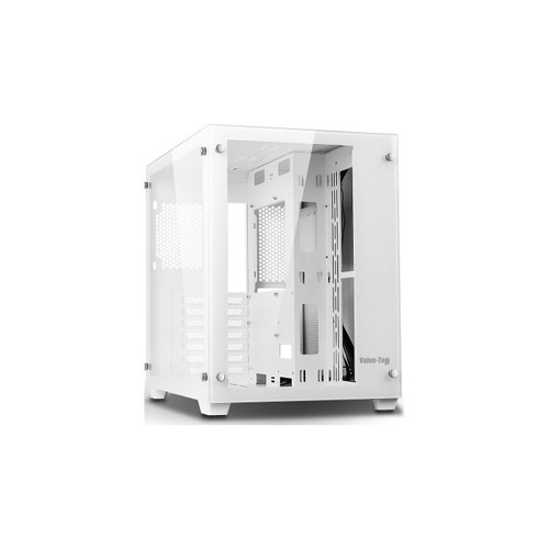 Value Top V3W Mid Tower ATX (Tempered Glass Window) White Gaming Desktop Casing