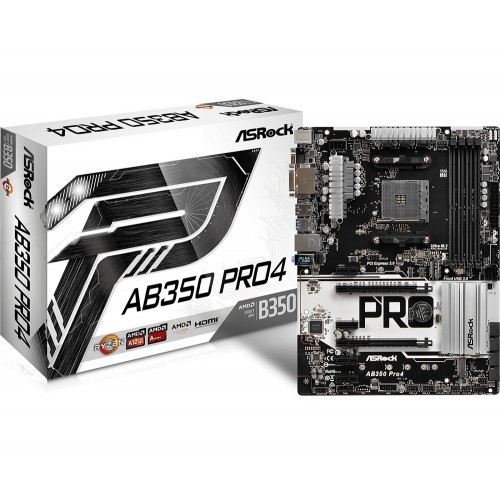 ASRock AB350 Pro4 Motherboard (Used)