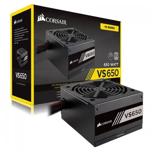 Corsair VS650 650W 80 Plus Non-Modular Power Supply (Used)