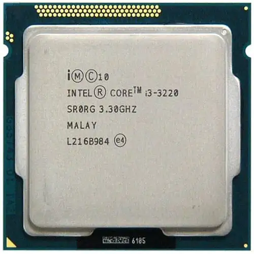 Intel Core i3-3220 3rd Gen 2 Cores 4 Threads Processor (Used)