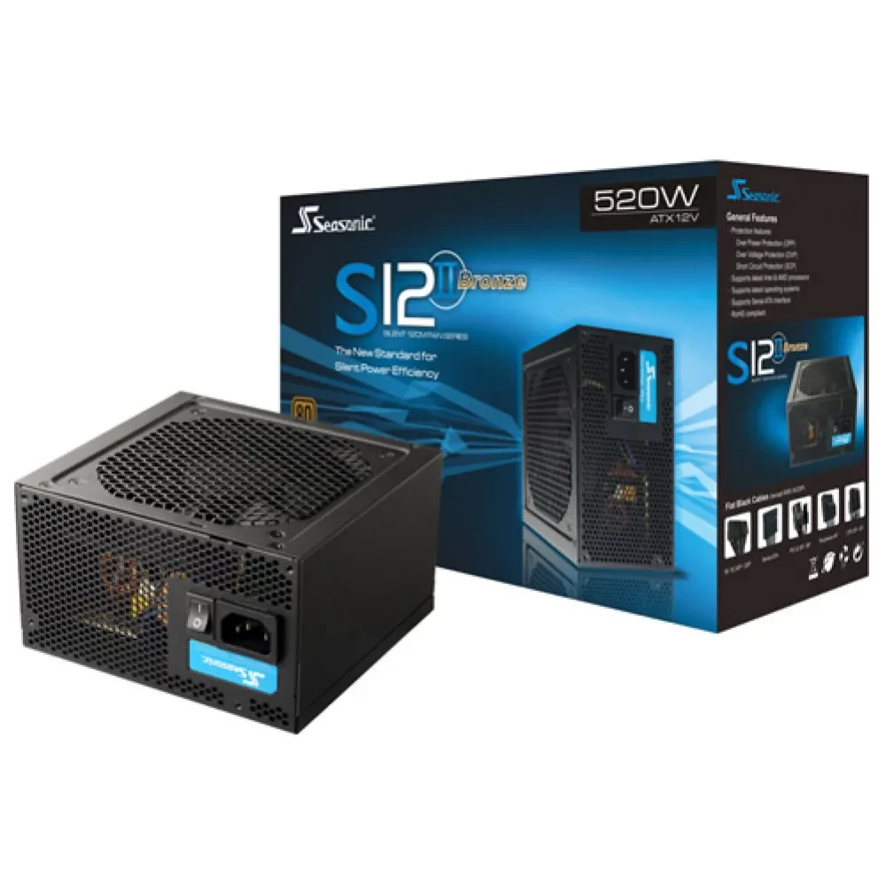 SEASONIC S12II-520 Watt Power Supply (Used)